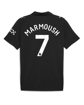 Billige Fotballdrakt Manchester City Omar Marmoush #7 Replika Bortedrakt 2025-26 Kortermet